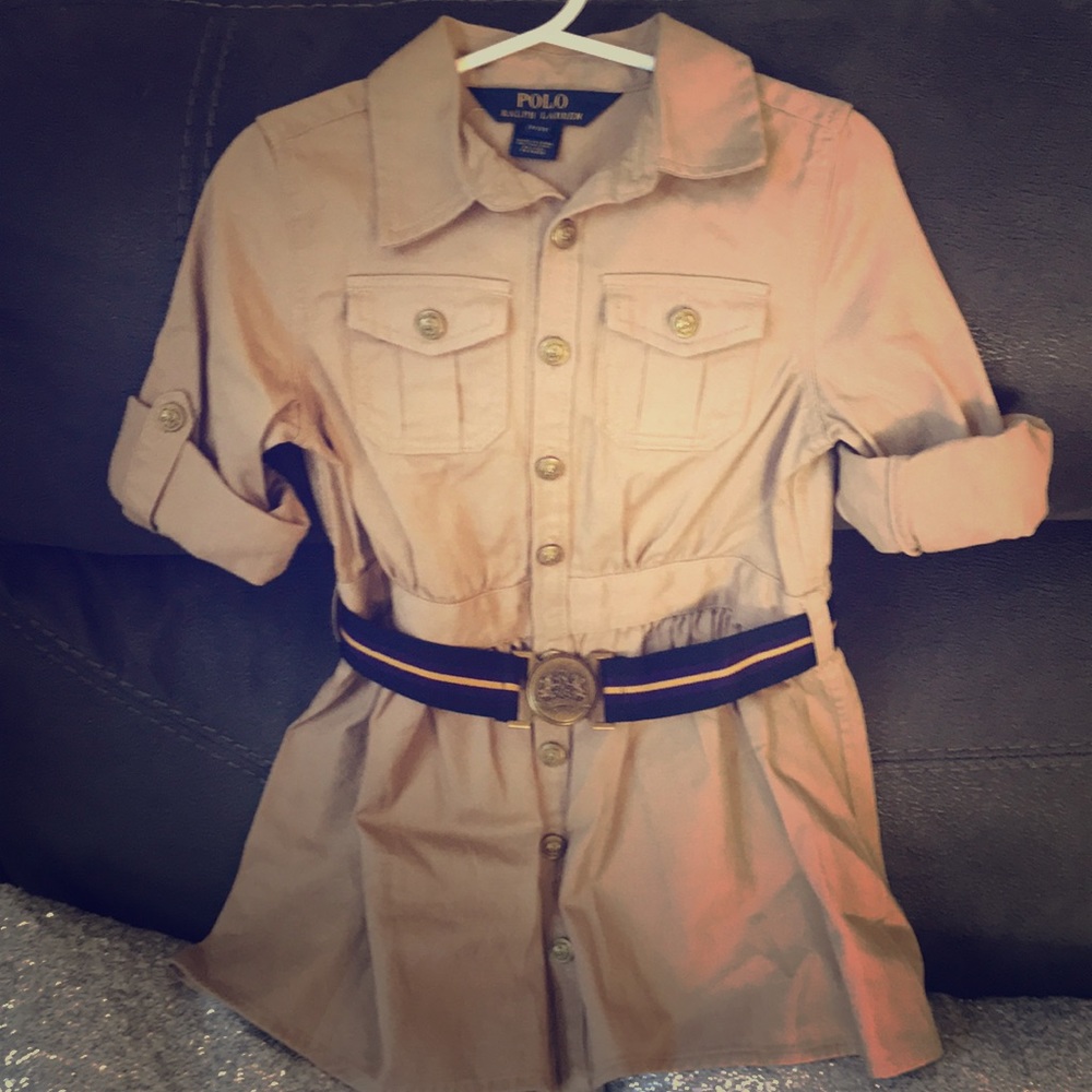 Ralph Lauren tan dress with removable belt